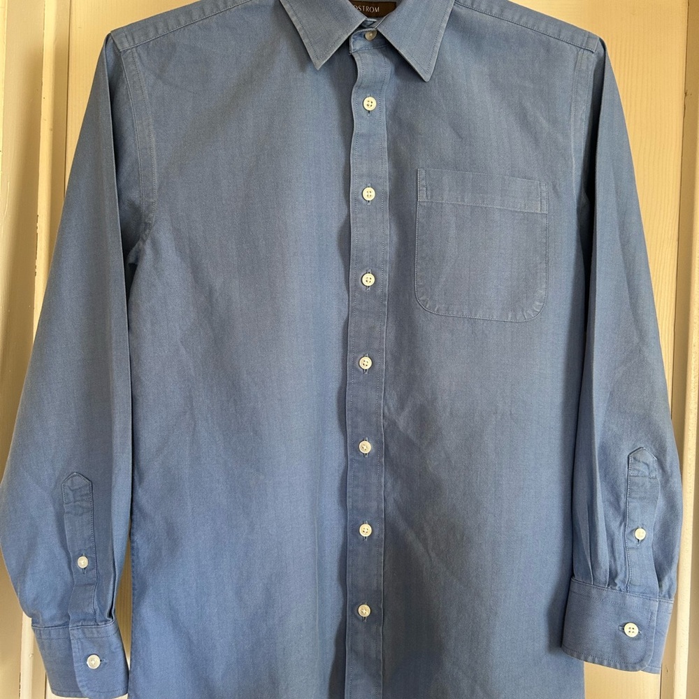 Nordstrom - Blue Button-Up Dress Shirt - Boys’ Size 14